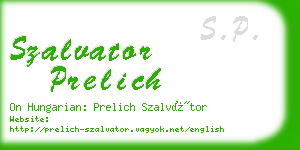 szalvator prelich business card